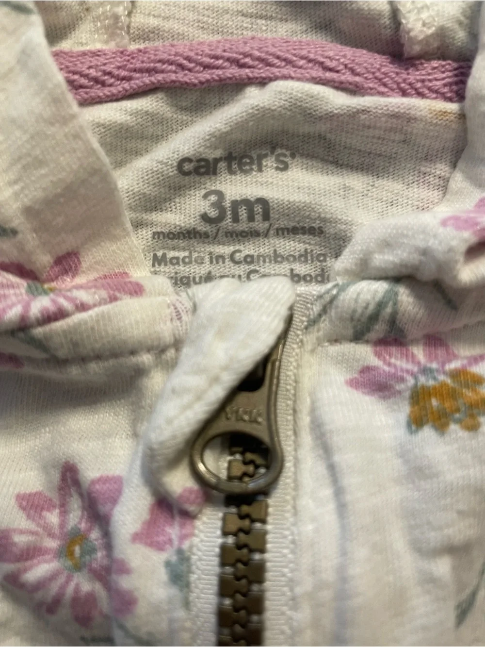 6PC 3 Month Baby Girl Bundle - Onesies and Hoodie NWOT